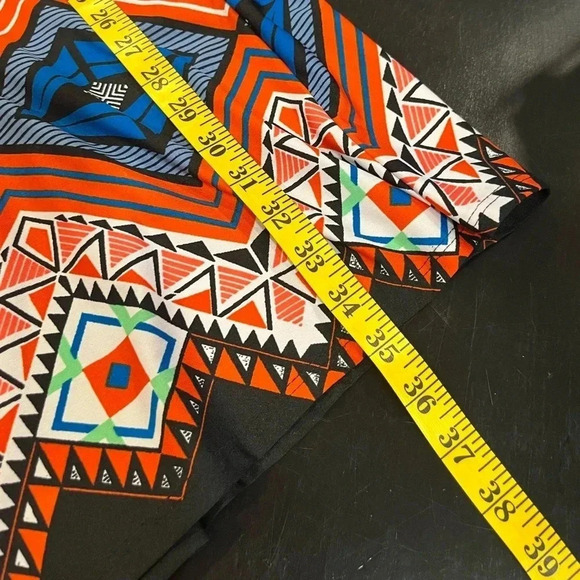 Sunny Leigh Bohemian Abstract Print Long Maxi Skirt Multicolor Womens Medium - Picture 8 of 9